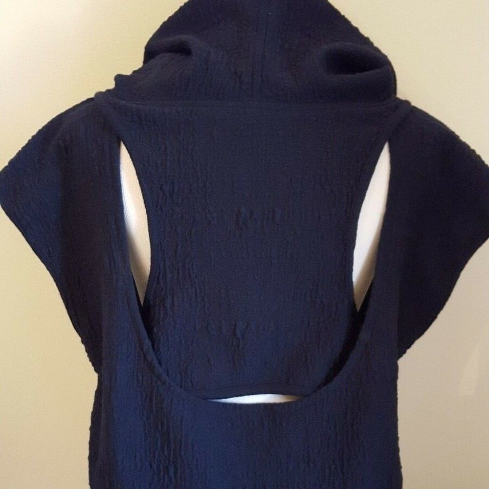 NWT KAS NEW YORK WIGAN BLUE EMBROIDERED HOODIE S